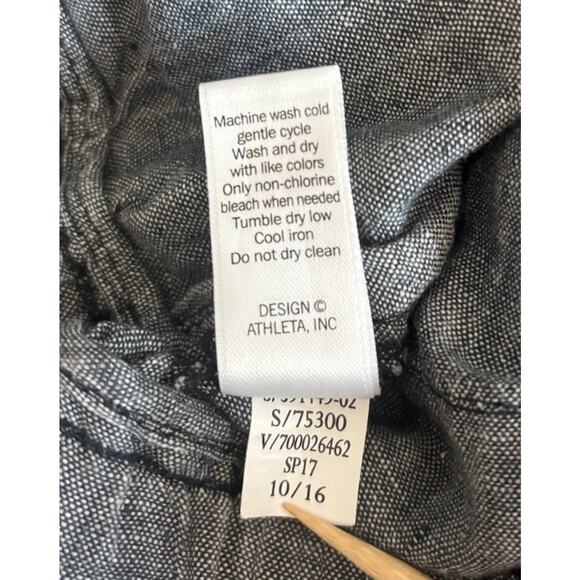 Athleta Women's Cabo Gray Linen Jogger Pants Size 2 - Picture 6 of 9